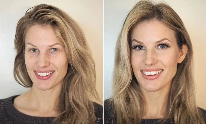 Before after makeup deep set eyes