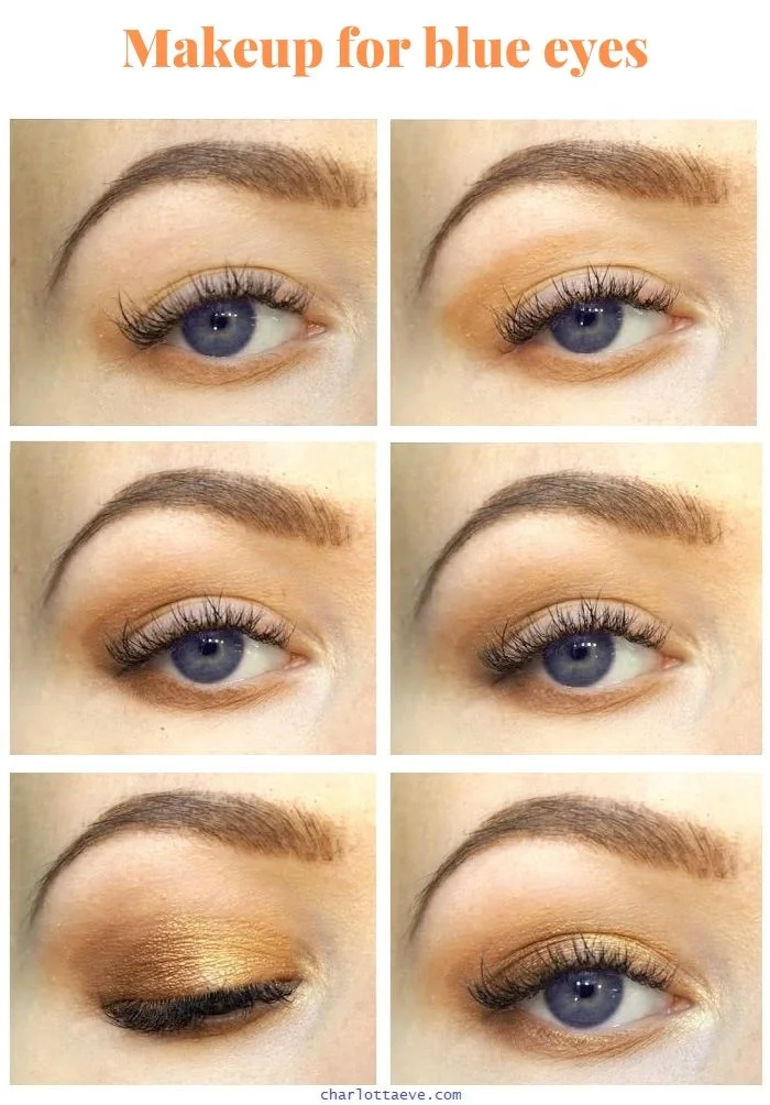makeup for blue eyes tutorial
