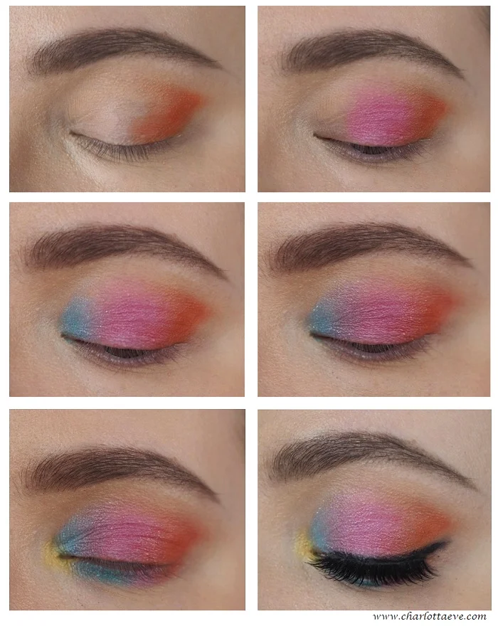 colorful festival makeup tutorial