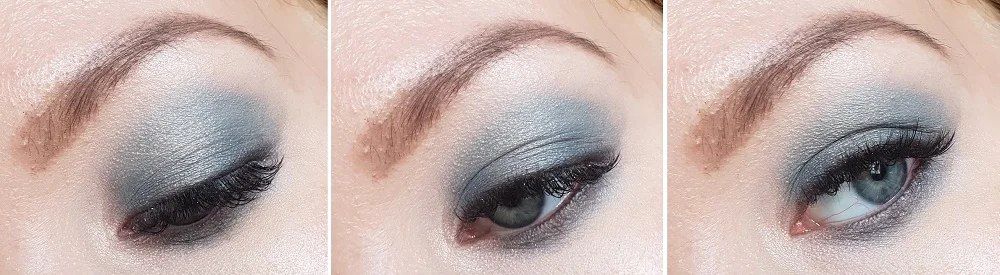 grey turquoise makeup simple tutorial
