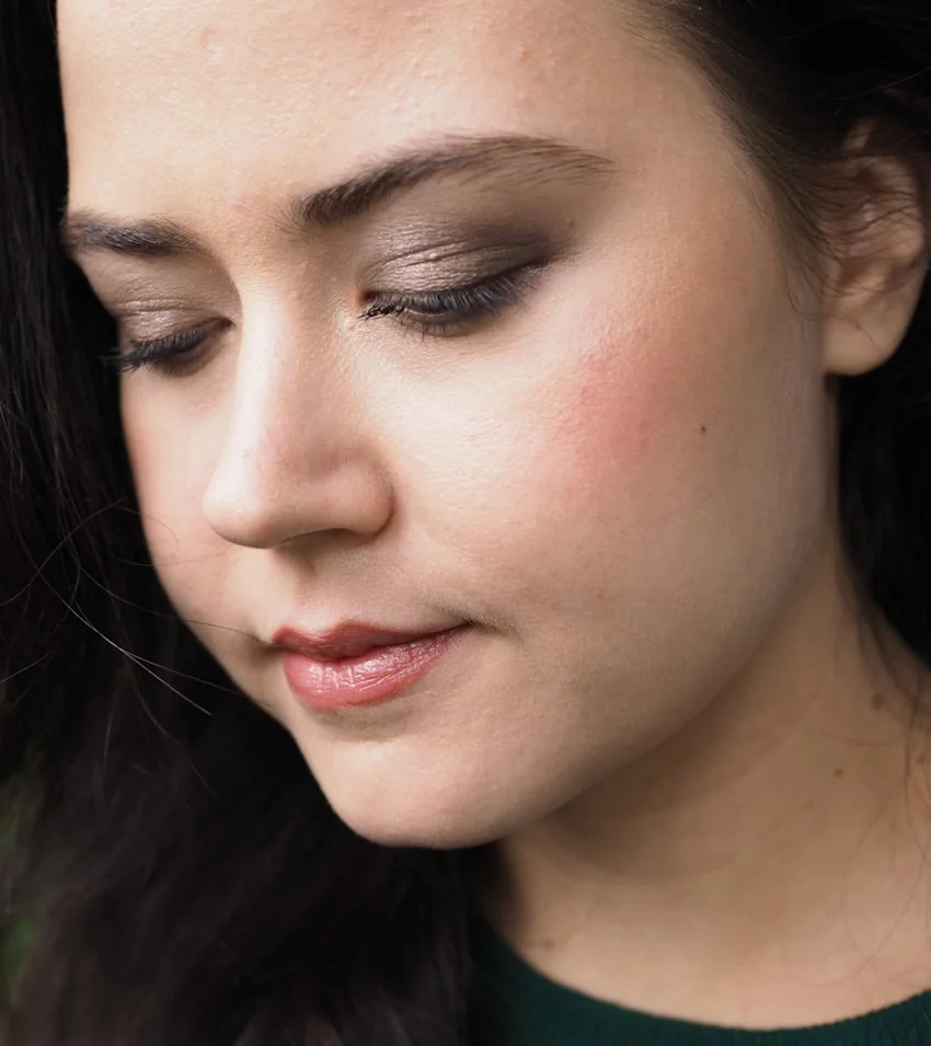 NYX Jumbo Eye Pencil in the shade Iced Mocha on the lids.