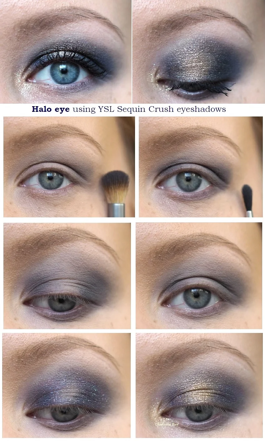 ysl sequin crush halo eye tutorial makeup