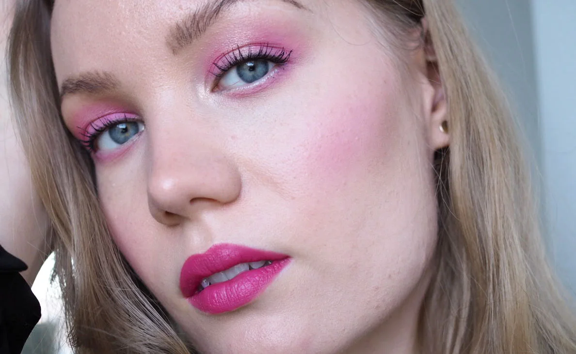 valentine's day makeup pink