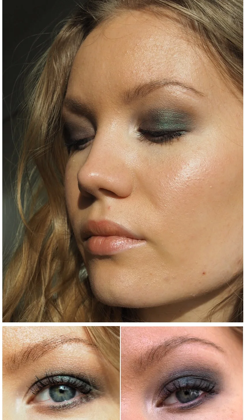 teal smokey eye conspiracy look