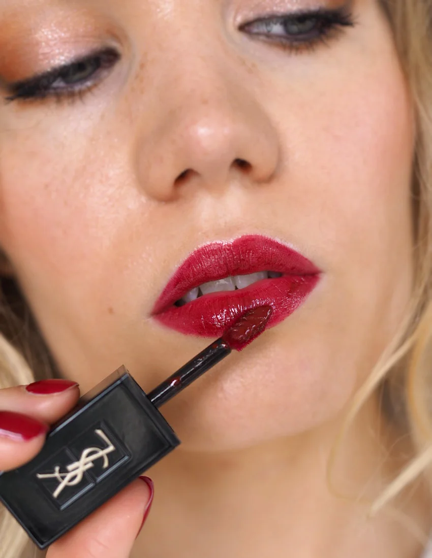 YSL vinyl cream burgundy vibes 409