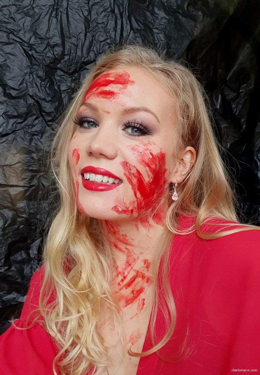 bloody halloween makeup look halloween ideas