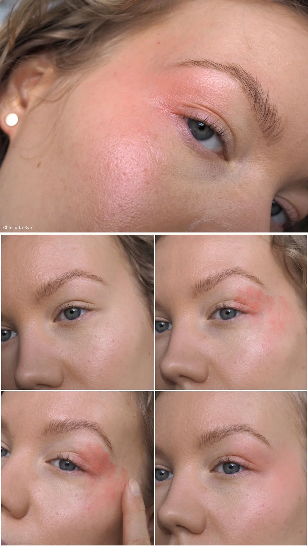 bushed eyes and cheeks makeup tutorial