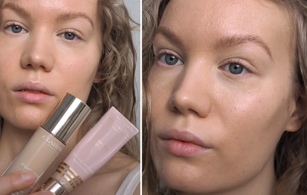 glowy base - vita liberata beauty blur mixed with foundation