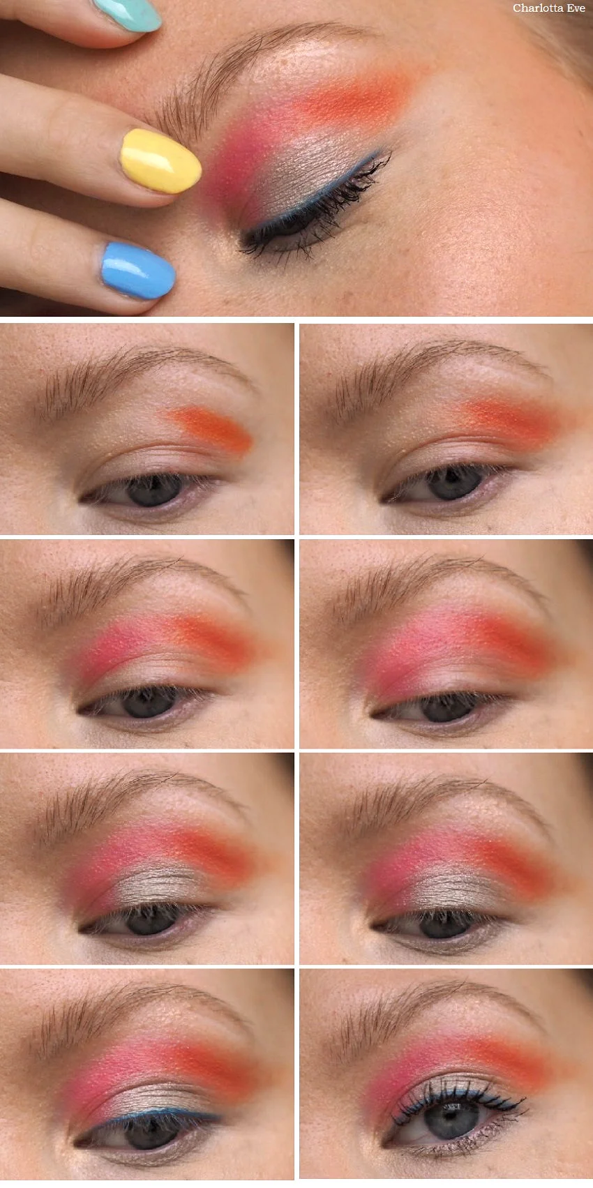 colorful eye makeup tutorial