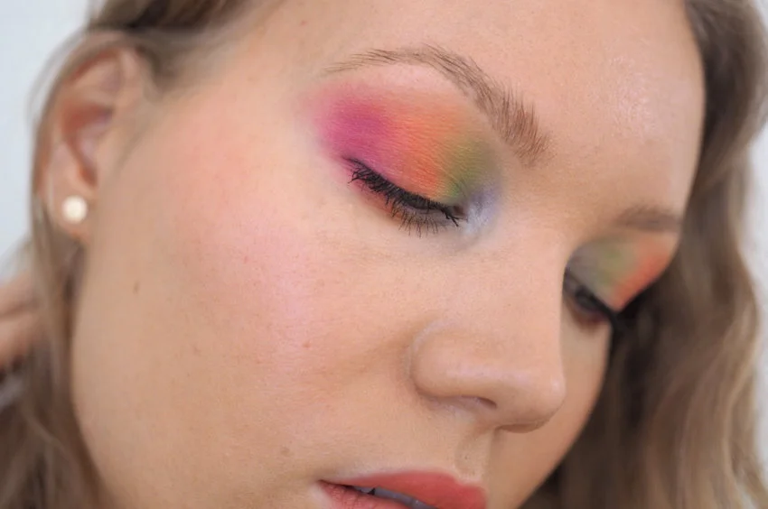 rainbow eye makeup