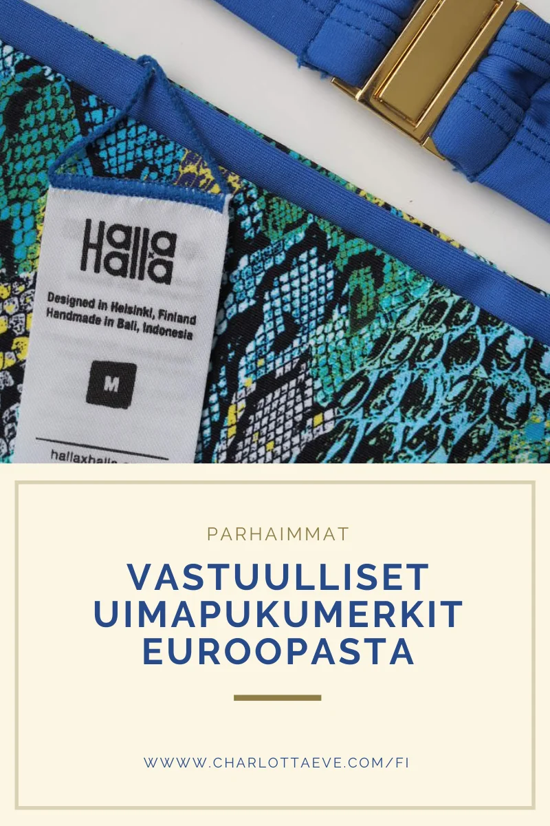parhaat vastuulliset uimapukumerkit euroopasta