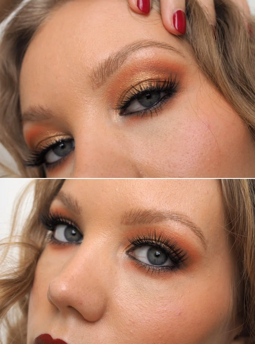 warm fall eye makeup