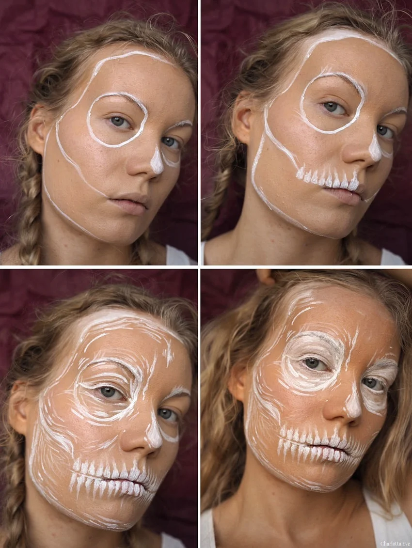 Draft Skull Makeup Halloween How To