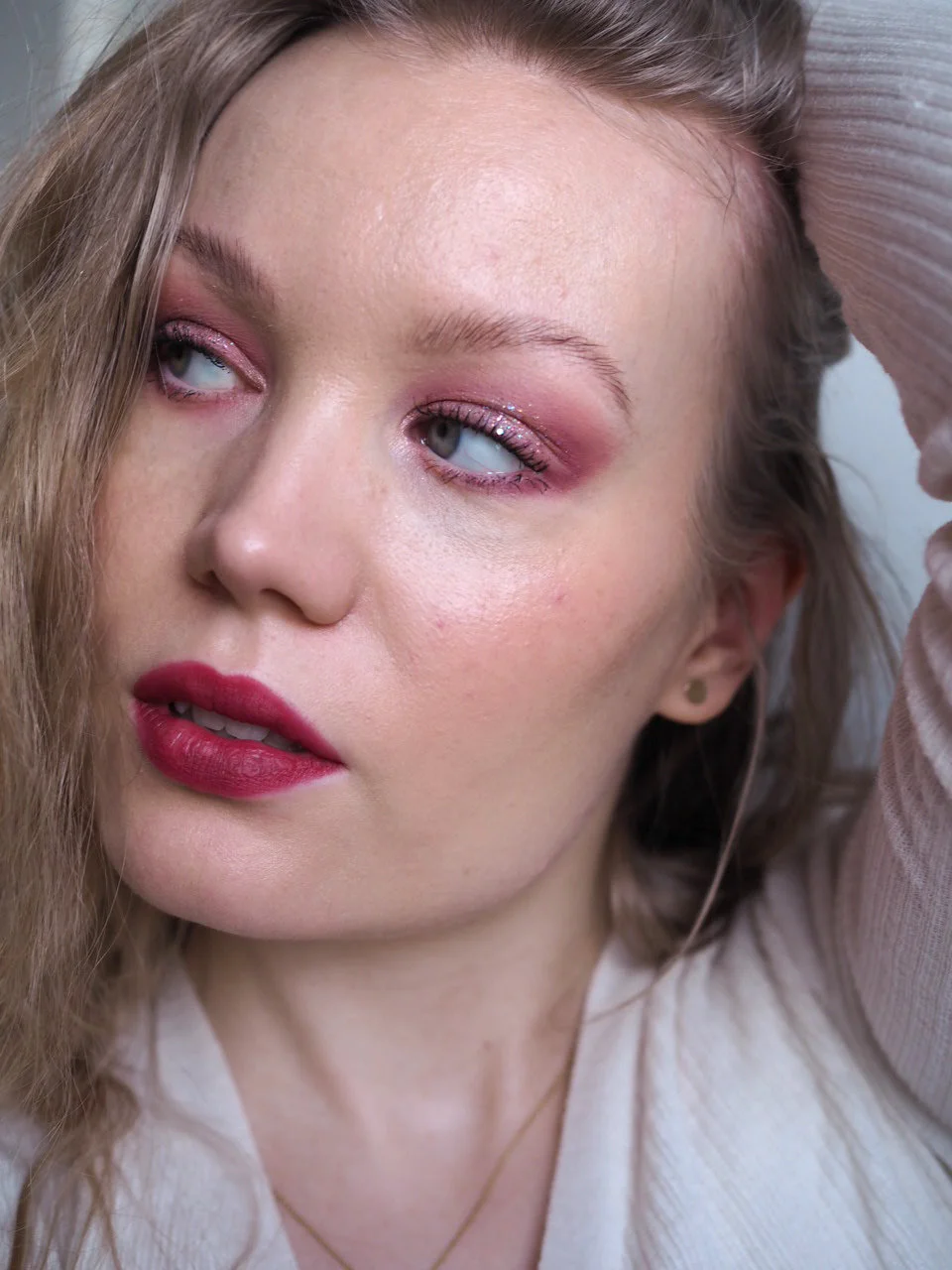 date makeup pink valentines
